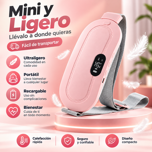 Cinturón térmico Termaluna rosa, mini y ligero